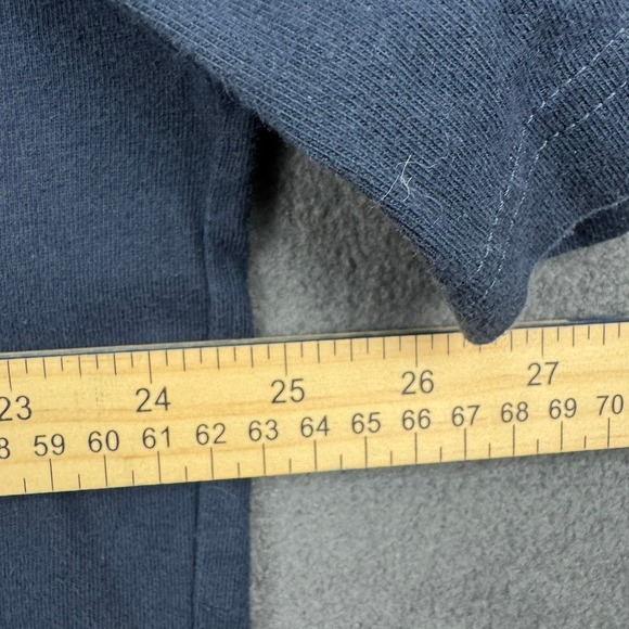 Duluth Trading Co. Longtail T Relaxed Fit Cotton Tee Shirt Navy L - Picture 4 of 11